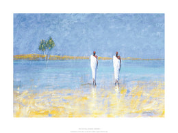 As One Art Print by Jonathan Sanders - Modern Abstract Wall Decor 11.8 x 1...