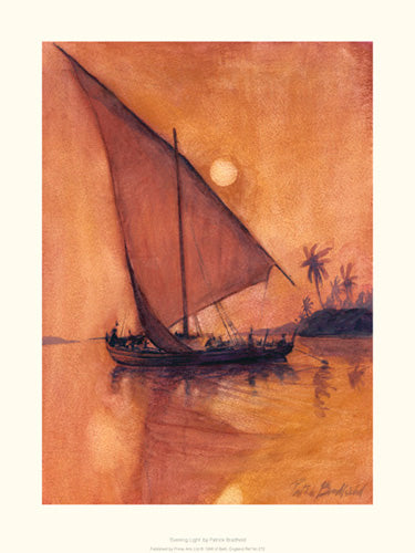 Evening Light by Patrick Bradfield - Abstract Wall Art Print 15.7 x 11 | Modern Home Decor