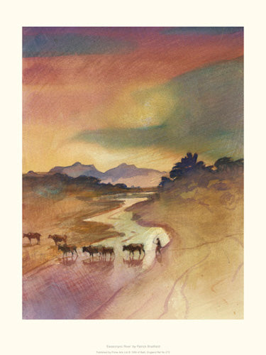 Ewasonyiro River Art Print by Patrick Bradfield - Wildlife & Landscape Wall Decor
