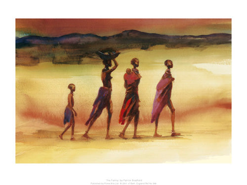 The Family by Patrick Bradfield Art Print - Modern Home Wall Decor 11.8 x 15