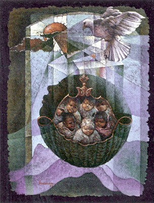 We Are the World by Lyonel Laurenceau Art Print - 18x12 " Wall Art Décor