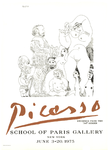 Art Print: 347 Series Etchings by Pablo Picasso - Fine Art Wall Décor 30x...