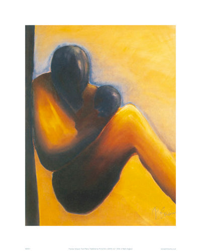 Mother & Child by Patrick Ciranna - Figurative Wall Art Print 19.7 x 15