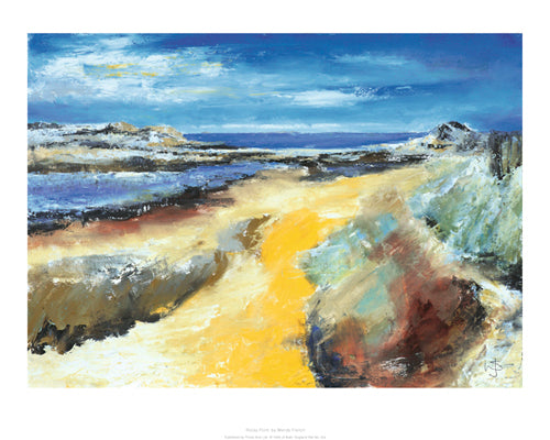 Rocky Point by Wendy French - Coastal Art Print for Home Decor | 15.7 Wall Art