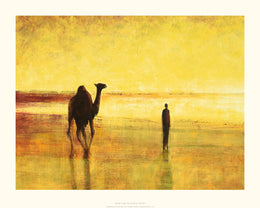 Golden Light Art Print by Jonathan Sanders - Abstract Wall Decor 15.7 x 19.7