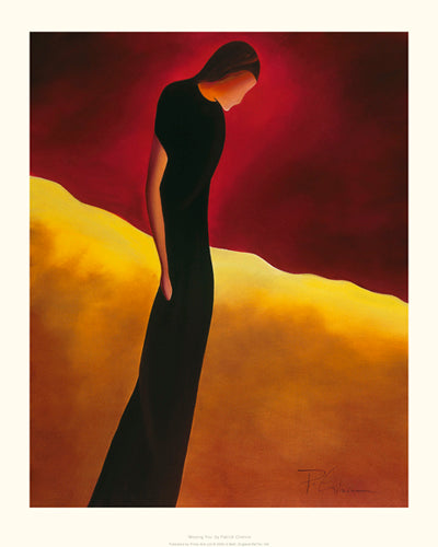 Missing You by Patrick Ciranna Art Print - Romantic Wall Decor 19.7 x 15.75