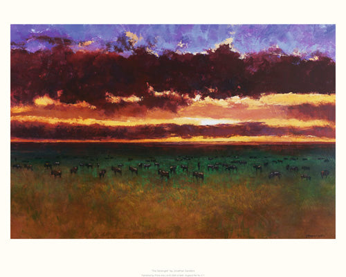 Serengeti by Jonathan Sanders - Abstract Wildlife Art Print | Safari Wall Decor