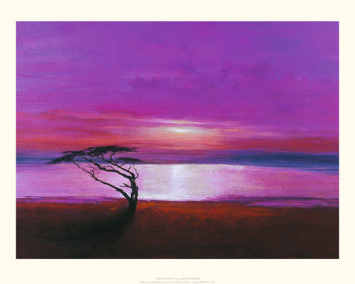 Calm Horizons Art Print by Jonathan Sanders - Serene Coastal Wall Art Decor 15.7 x 19
