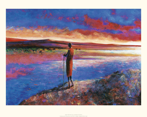 Silent Moment by Jonathan Sanders - Abstract Art Print for Modern Wall Décor 15.7 x 19.5