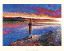 Silent Moment by Jonathan Sanders - Abstract Art Print for Modern Wall Décor 15.7 x 19.5