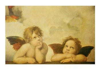 Angels Art Print by Raphael - Raffaello Santi | Classic Religious Wall Decor