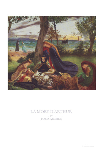 Art Print La Mort d'Arthur by James Archer - Victorian Fantasy Wall Art for Home or Office Décor
