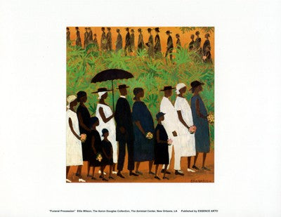 Funeral Procession by Ellis Wilson Wall Art Décor 8 1/2 x 11 Art Print