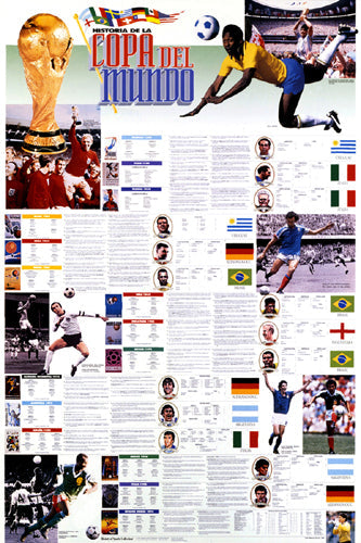 Framed History of the World Cup: 1930-1994 (Spanish Language) by Vanguard