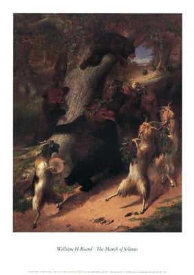 The March of Silenus by William Holbrook Beard - Satirical Art Print 34x24 " Wall Decor