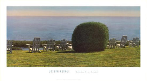Oceanfront View by Joseph Reboli - Coastal Landscape Wall Art Print 20x30 Inch
