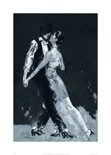 Midnight Tango by Terence Gilbert Art Print - Modern Wall Décor 27.6 x 19.75