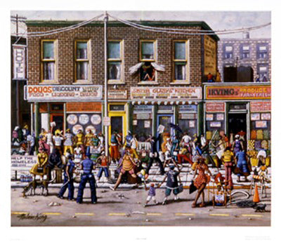 The Strip by Melvin King: Modern Abstract Wall Art Print - Shop Now