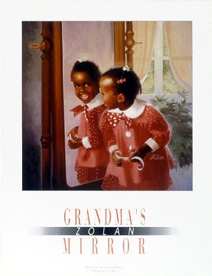 Grandma's Mirror by Donald Zolan Wall Art Décor 26 x 20 Art Print