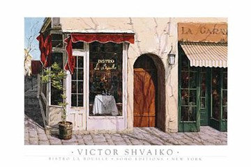 Bistro La Bouille by Viktor Shvaiko Wall Art Décor 24 x 36 Art Print