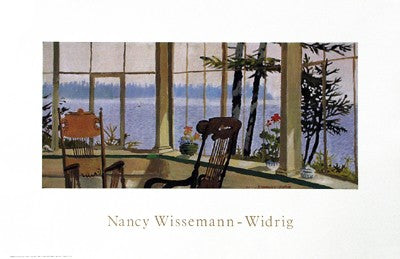 Corner of the Porch Art Print by Nancy Wissemann-Widrig - 25x37 " Wall Decor
