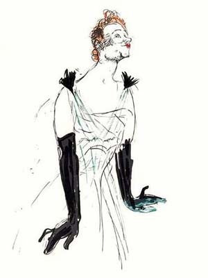 Yvette Guilbert Art Print by Toulouse-Lautrec - Iconic French Cabaret Wall Décor
