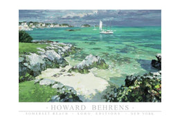 Somerset Beach Art Print by Howard Behrens - Coastal Wall Decor 24x36 Inches