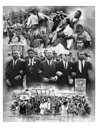Selma: Bridge to Freedom Art Print by Wishum Gregory - 11x8.5 " Civil Rights Wall Decor