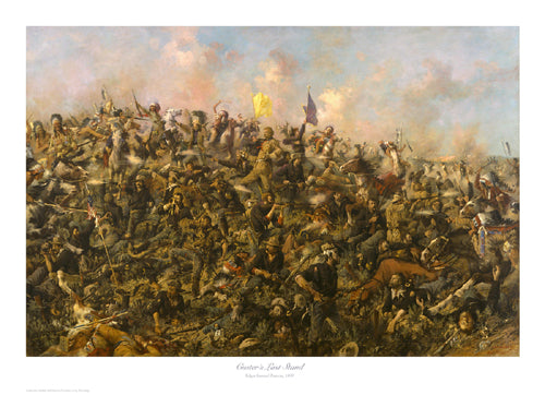 Framed Custer's Last Stand by Edgar Samuel Paxson | 23 x 31 3/4