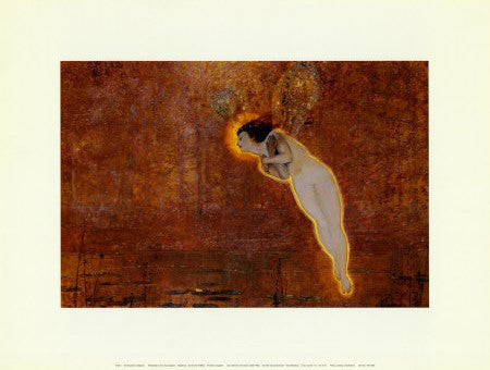Framed Iris (Her Autumnal Errand – Third Reading) by John Atkinson Grimshaw