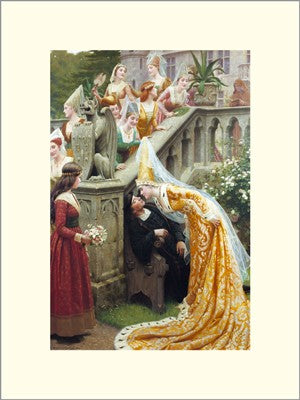 Alain Chartier Art Print by Edmund Blair Leighton - Romantic Wall Decor for Home & Office