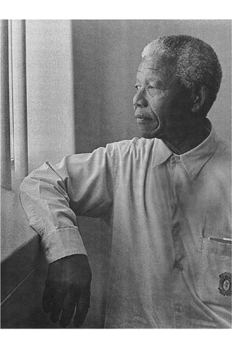 Framed Nelson Mandela 18 1/8 x 12 1/8