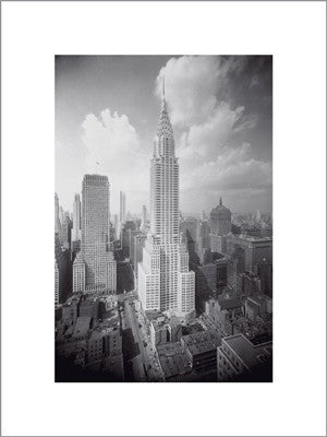 Chrysler Building Art Print by New York Collection - Iconic NYC Wall Decor 15.75 x 11.875