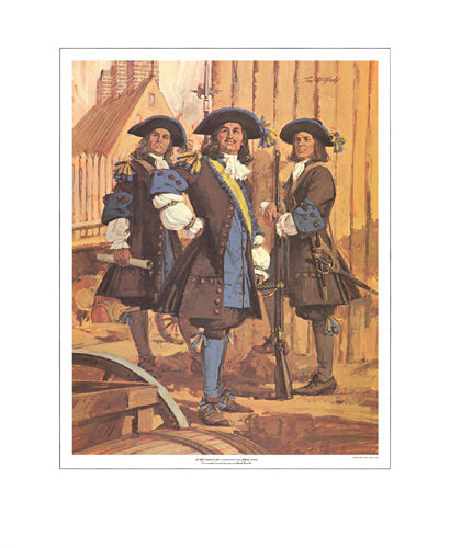 Framed Le Régiment de Carignan-Salières (1665) by Tom McNeely