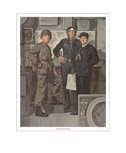 The Canadian Armed Forces 1967 by Tom McNeely - Vintage Military Art Print