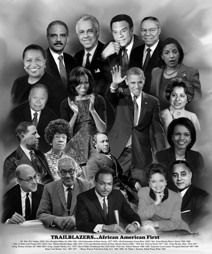 Framed Trailblazers: African American First by Wishum Gregory