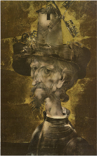 Framed Don Quixote by Endre Szasz | 23 7/8 x 14 3/4