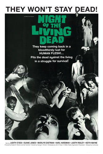 Framed Night of the Living Dead (Style 2) 36 x 24