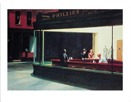 Framed Nighthawks by Edward Hopper | 11 x 14