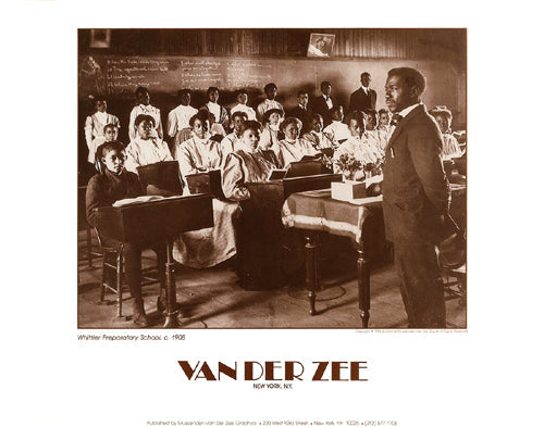 Framed Whittier Preparatory School, c. 1908 by James Van Der Zee