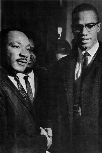 The Meeting: MLK & Malcolm X March 26, 1964 - Iconic Washington D.C. Art Print