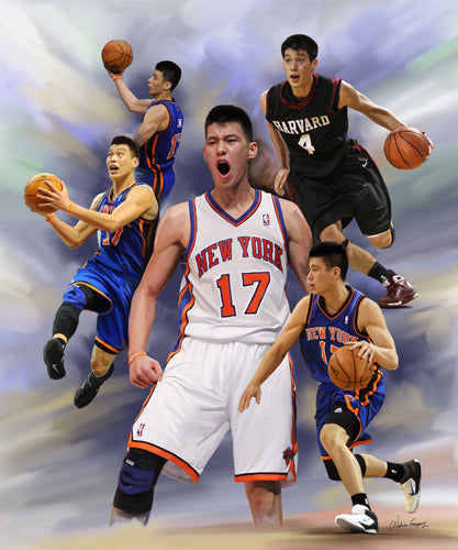 Framed Linsanity by Wishum Gregory | 24 x 20