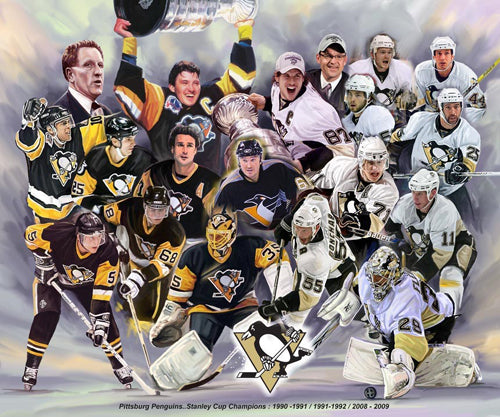 Framed Pittsburgh Penguins by Wishum Gregory | 24 x 20
