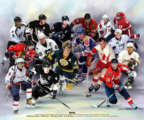 NHL by Wishum Gregory Art Print - Iconic Sports Wall Art Décor