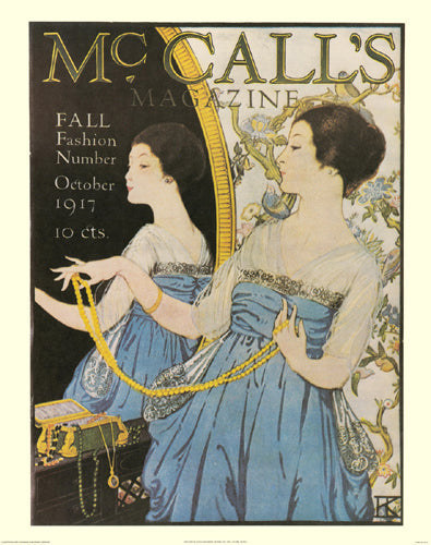 Framed McCall's Magazine, October, 1917 by Hannah Klingberg