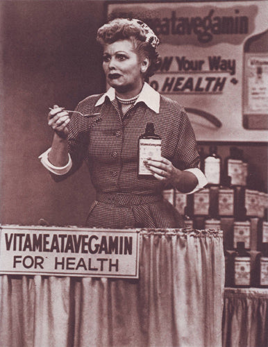 I Love Lucy Vitameatavegamin Art Print - Classic TV Show Wall Decor