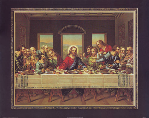 Framed The Last Supper by Thomas L. Cathey Collection | 22 x 28