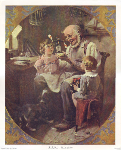 Framed The Toy Maker by Norman Rockwell | 15 x 12