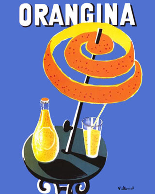 Framed Orangina by Bernard Villemot | 20 x 16