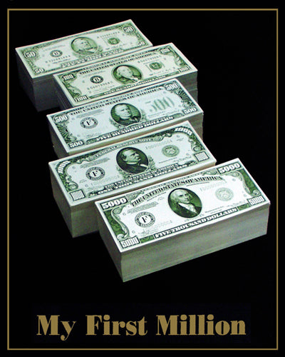 My First Million by Anon Wall Art Décor 20 x 16 Art Print